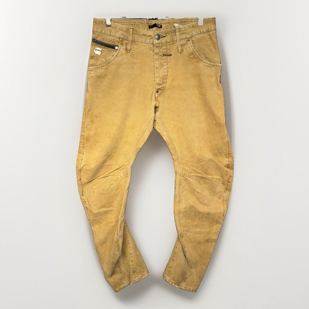G-Star RAW Pants Mens 31x30 Arc 3D Slim Tapered Twisted Seam Button Fly 3301